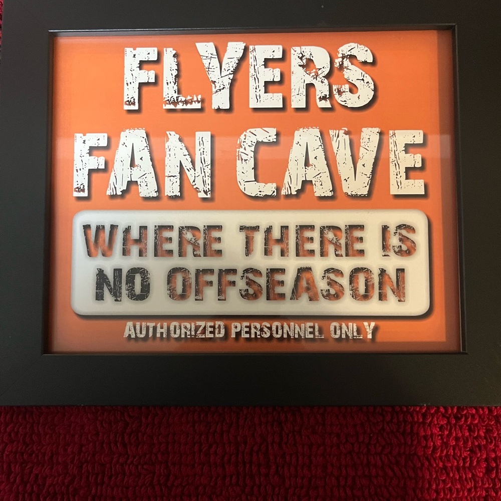Philadelphia Flyers Fan Cave Sign for Die‎ Hard Flyers Fans